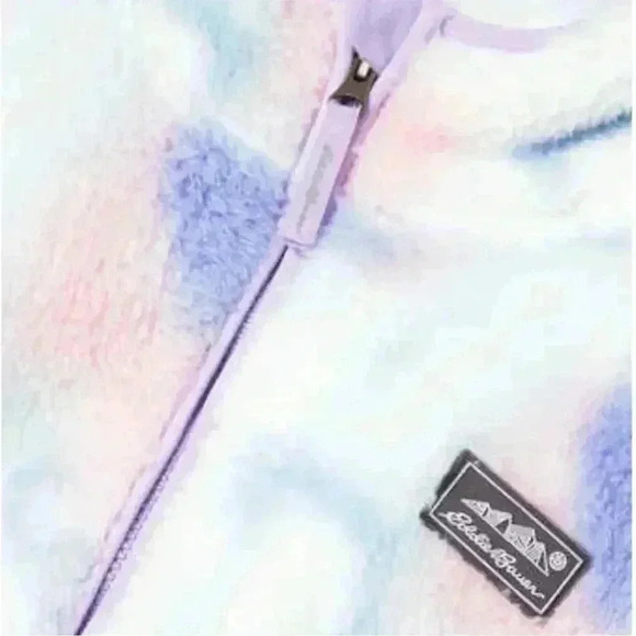Eddie Bauer Girls Tie Dye Print Fleece Jacket - Picture 5 of 7